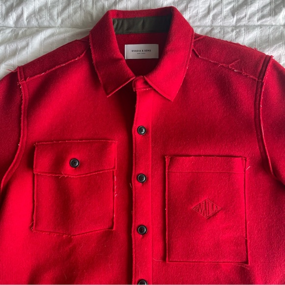 OVADIA & SONS | Ike Military Wool Overshirt - Picture 2 of 5